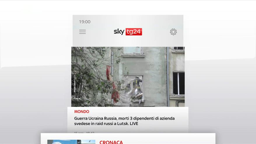 I titoli di Sky TG24 del 15 agosto, edizione delle 19