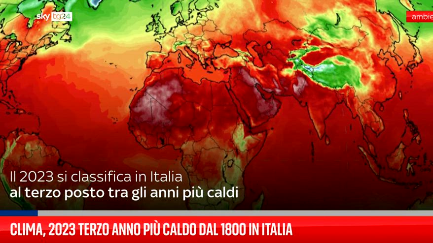 Clima, 2023 terzo anno pi� caldo dal 1800 in Italia