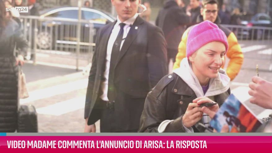 VIDEO Madame commenta l'annuncio di Arisa: la risposta