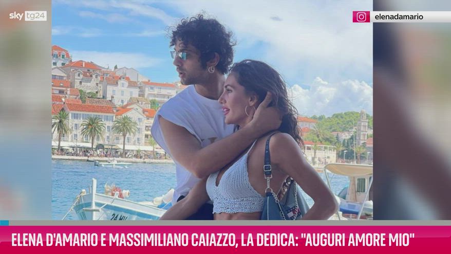 VIDEO Elena D'Amario e Massimiliano Caiazzo, la dedica su Ig