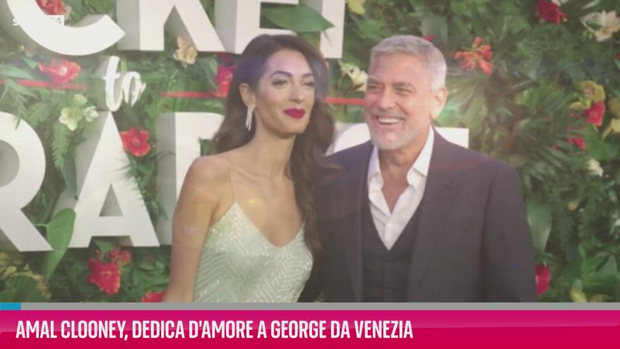 VIDEO Amal Clooney, dedica d'amore a George da Venezia