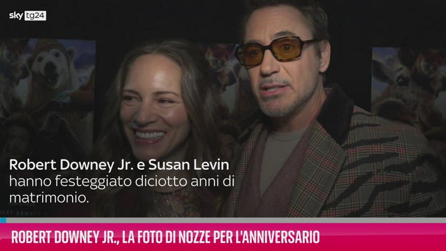 VIDEO Robert Downey Jr., la foto di nozze per l'anniversario