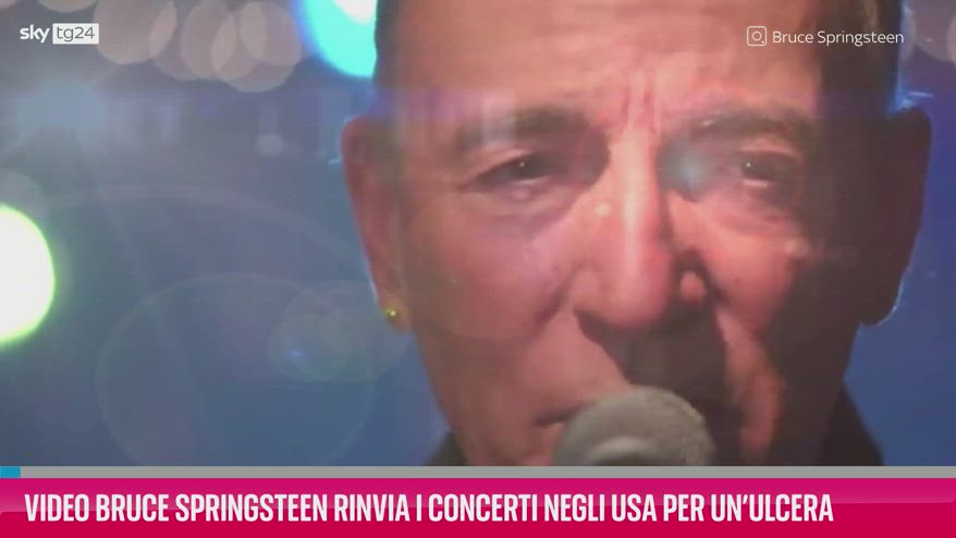 Video Bruce Springsteen rinvia concerti negli USA per ulcer