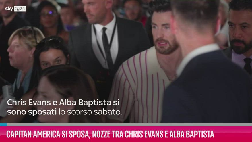 VIDEO Le nozze tra Chris Evans e Alba Baptista
