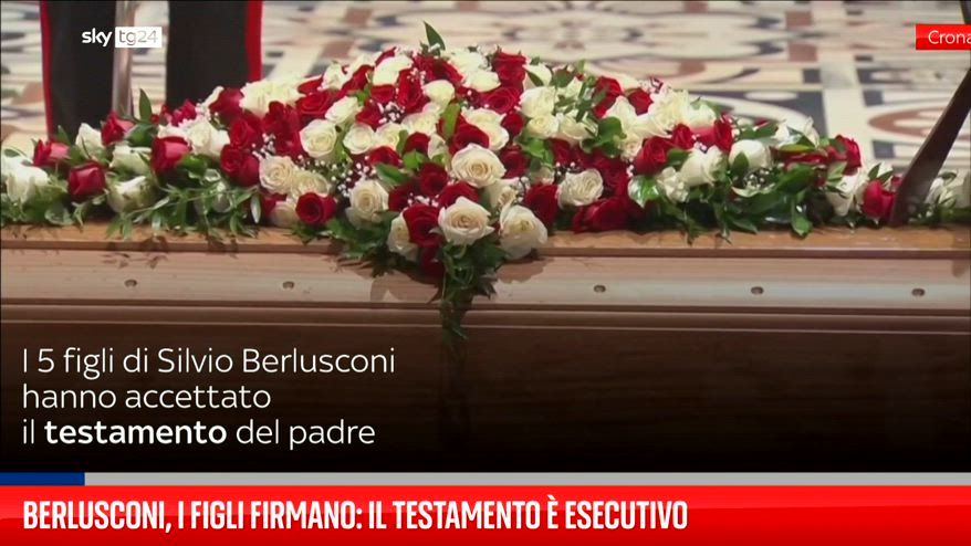 Berlusconi, figli accettano l'eredità: arriva la firma