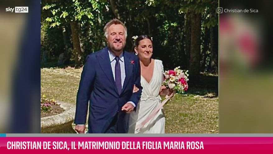 VIDEO Christian De Sica: matrimonio della figlia Maria Rosa