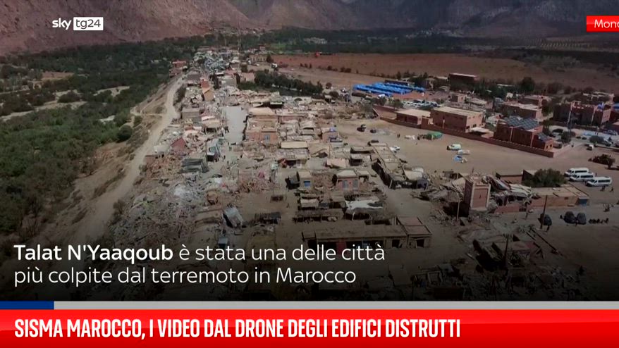 Sisma Marocco I Video Dal Drone Degli Edifici Distrutti Video Sky