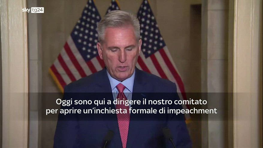 Usa, Camera apre procedura impeachment contro Joe Biden