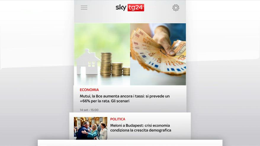 Sky Tg24 Economia, puntata del 14.09.2023