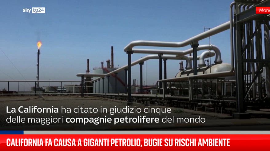 California fa causa a giganti petrolio, bugie su ambiente