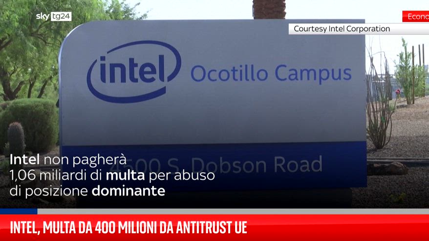 Intel, multa da 400 milioni da Antitrust Ue