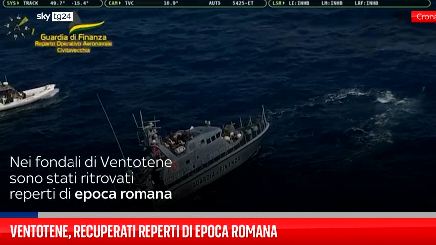 Ventotene, recuperati reperti di epoca romana