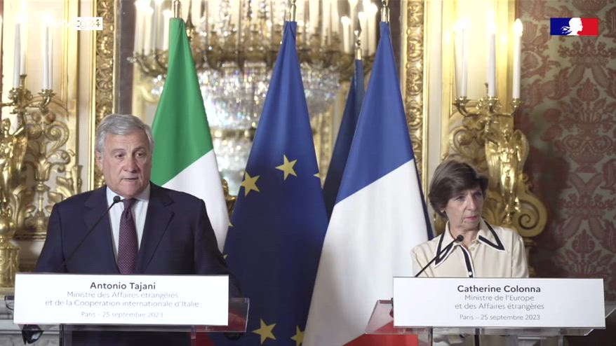 ERROR! Migranti, Tajani, Pronti a collaborare con la Francia