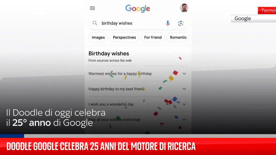 Doodle Google celebra 25 anni del motore di ricerca