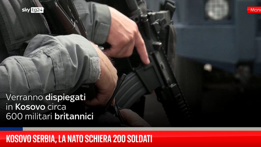 Kosovo Serbia, la Nato schiera 200 soldati