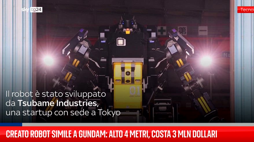 Giappone, creato robot simile a Gundam: alto 4 metri, costa 3 mln dollari