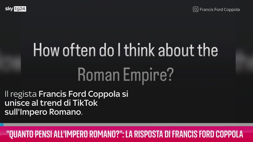 VIDEO "Quanto pensi all'Impero Romano?": risponde Coppola