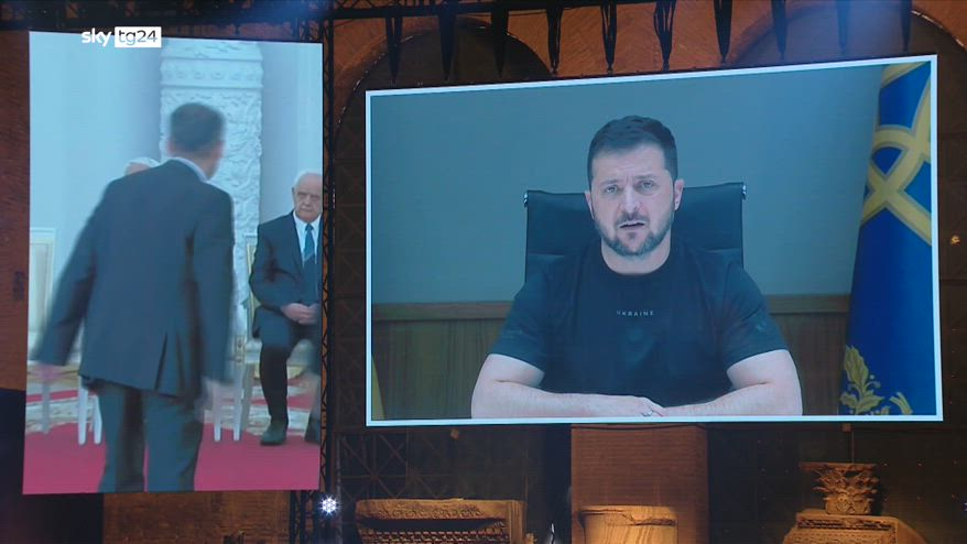 Sky 20 anni, Zelensky: minaccia nucleare � manifestazione debolezza
