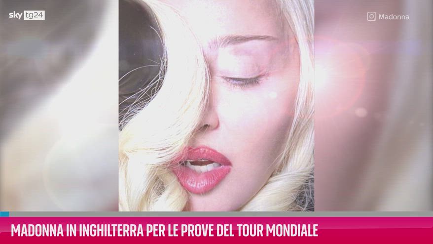 VIDEO Madonna in Inghilterra per le prove del tour mondiale