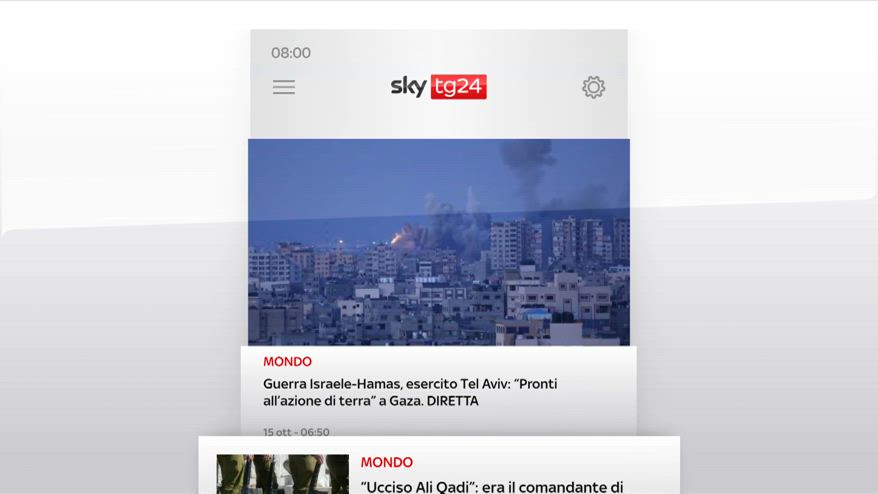 I titoli di Sky TG24 del 15 ottobre, edizione delle 8