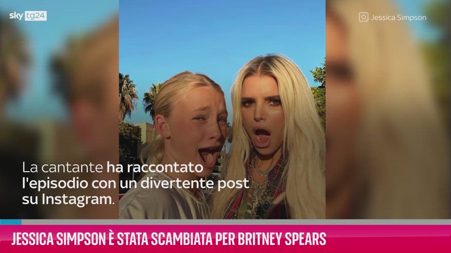 VIDEO Jessica Simpson è stata scambiata per Britney Spears