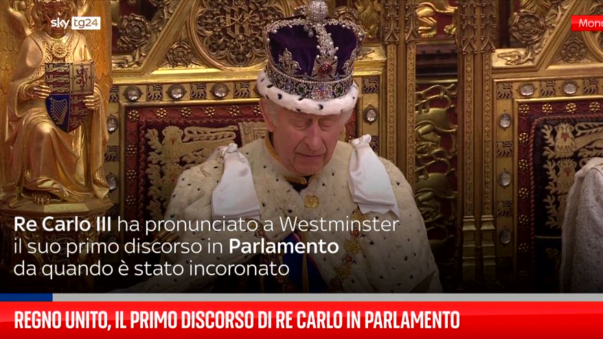 Regno Unito, il primo discorso di Re Carlo in Parlamento