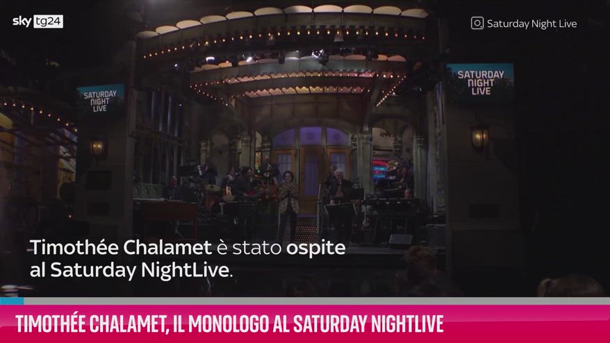 VIDEO Timothée Chalamet canta la fine dello sciopero al SNL