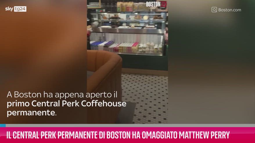 VIDEO A Matthew Perry il primo Central Perk permanente