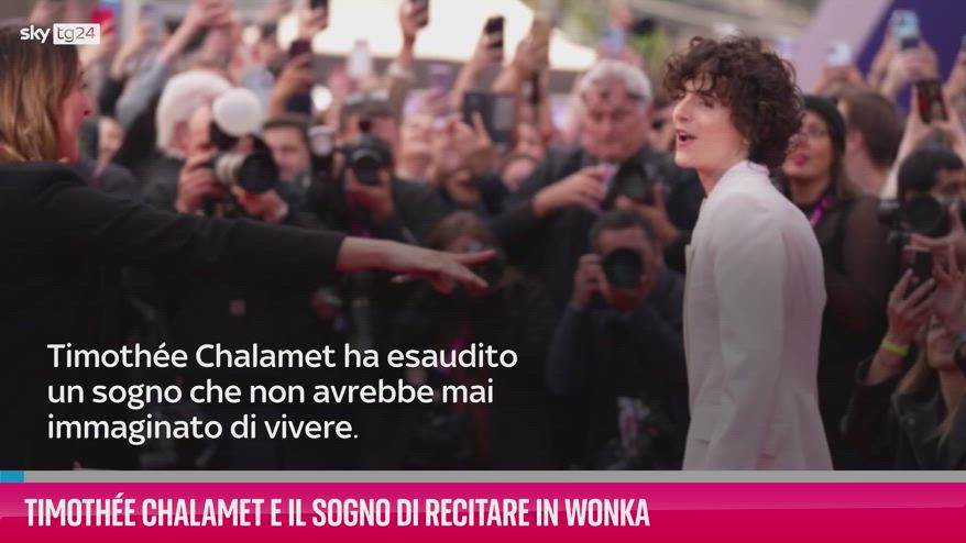 VIDEO Timothée Chalamet e il sogno di recitare in Wonka