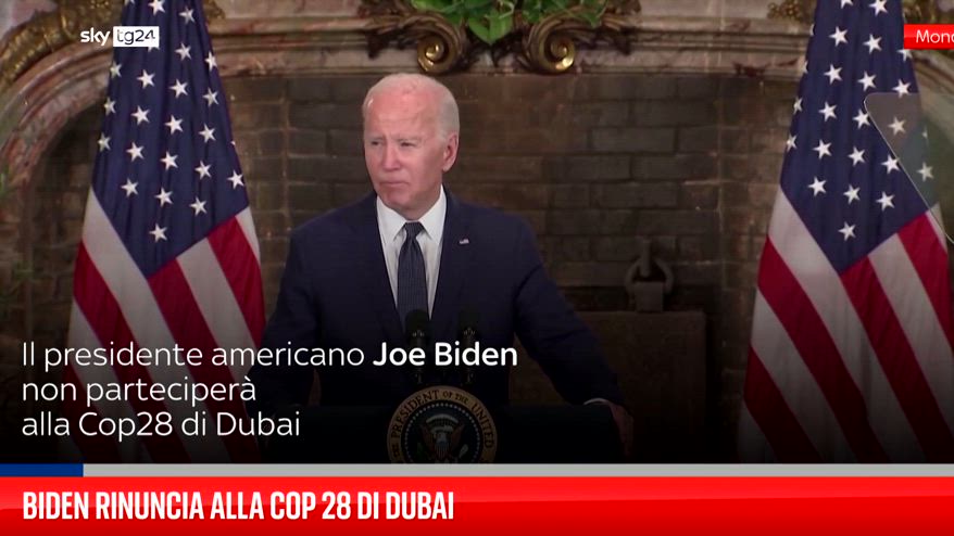 Biden rinuncia alla Cop 28 di Dubai