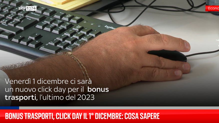 Bonus trasporti, nuovo click day dall'1 dicembre