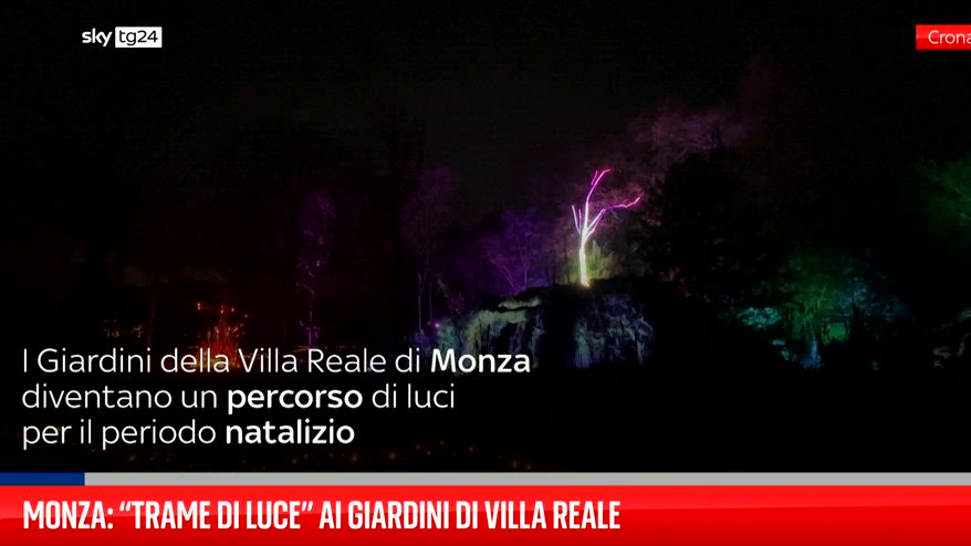 Monza: ?Trame di luce? ai giardini di Villa Reale