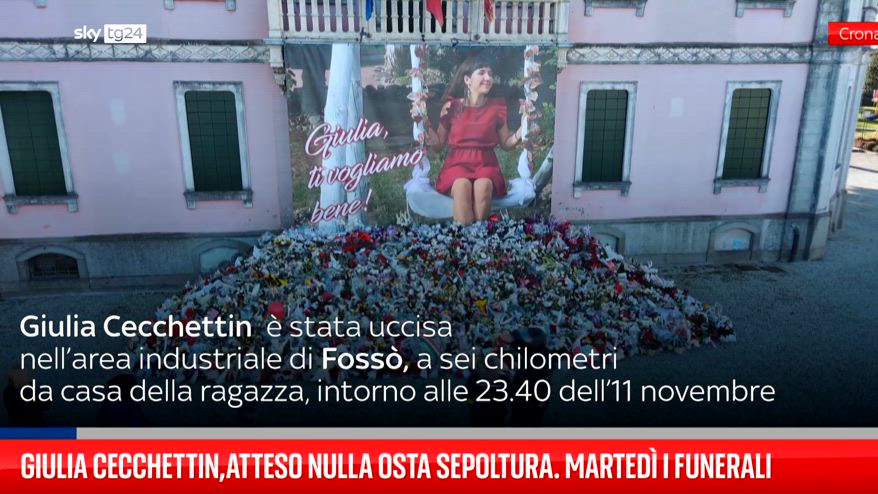 Giulia Cecchettin, atteso nulla osta sepoltura. Marted� i funerali