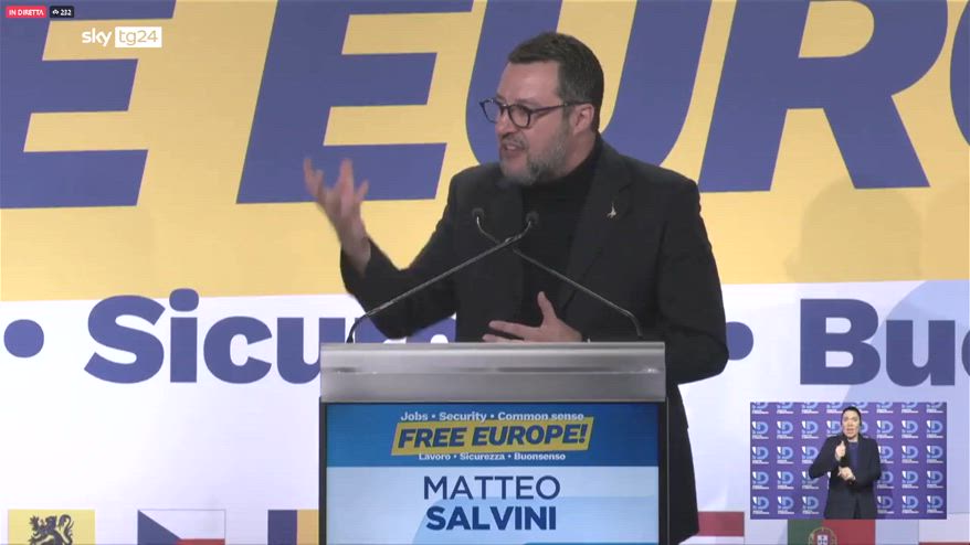 ERROR! Salvini, auspico un cdx unito in Europa