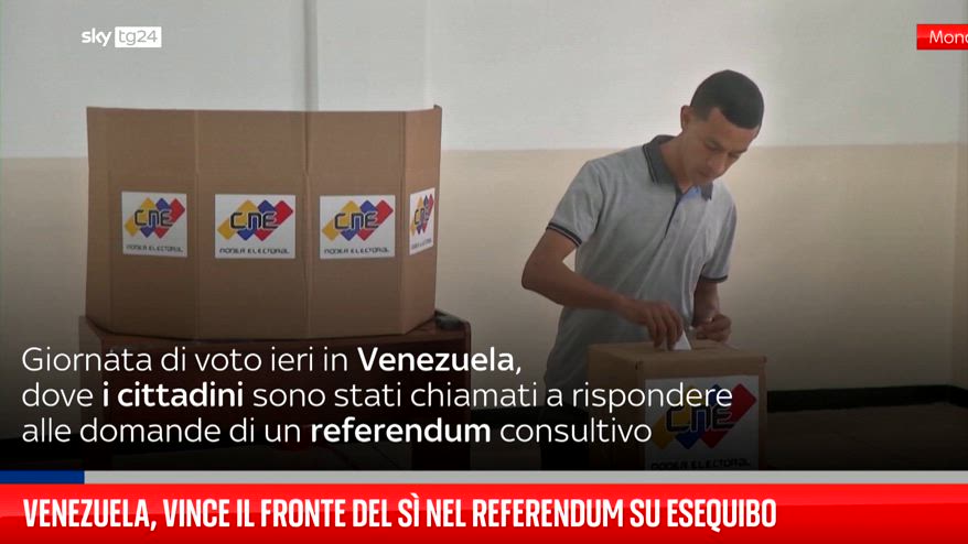 Venezuela, vince il fronte del s� nel referendum su Esequibo