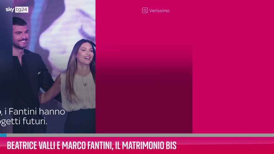 VIDEO Beatrice Valli e Marco Fantini, il matrimonio bis