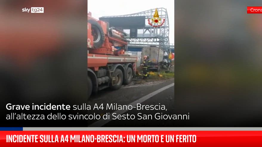 Incidente sulla A4 Milano-Brescia: un morto e un ferito