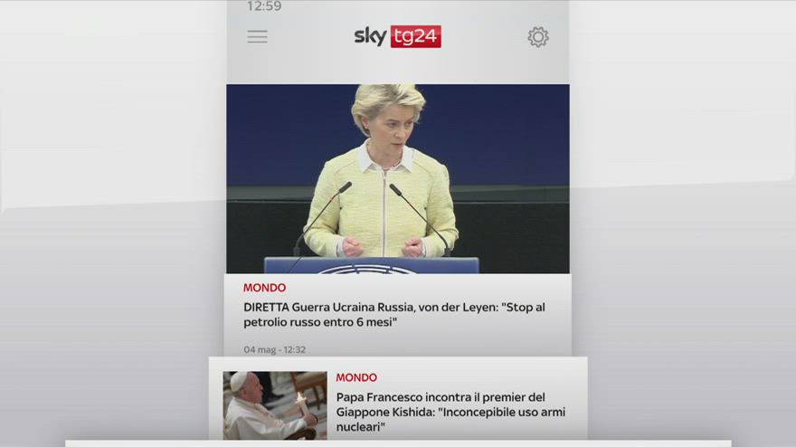 I titoli di Sky TG24 delle 13 del 4 maggio 2022
