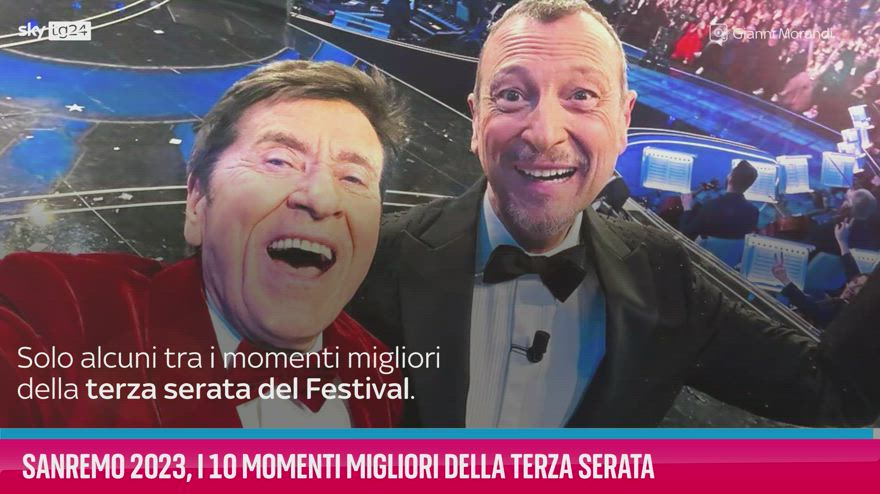 VIDEO Sanremo 2023, i 10 momenti migliori della terza serata