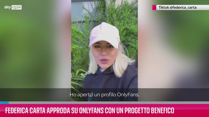 Federica Carta su Onlyfans con un progetto benefico | Video Sky