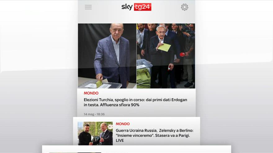 I titoli di Sky TG24 del 14 maggio: edizione delle 19