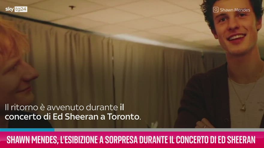 VIDEO Shawn Mendes, l'esibizione al concerto di Ed Sheeran