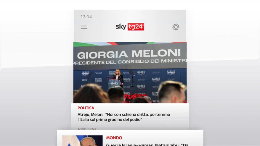 I titoli di Sky Tg24 del 17 dicembre, edizione delle 12