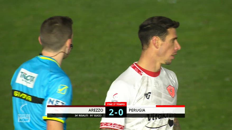 Arezzo Perugia 2 0 gol e highlights