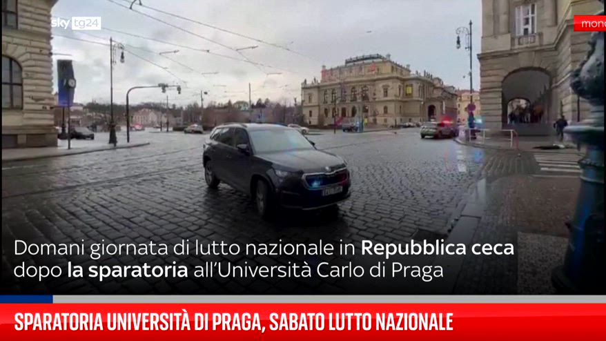 Sparatoria Università di Praga, sabato lutto nazionale