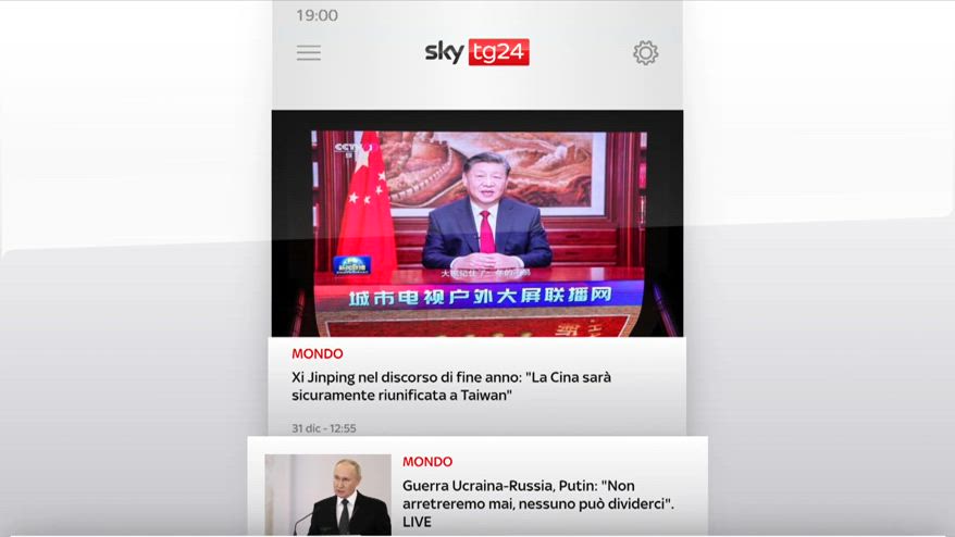 I titoli di Sky TG24 del 31 dicembre: edizione delle 19