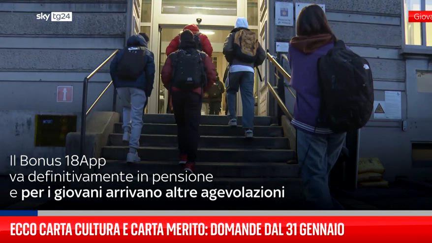 Carta Cultura Giovani e Carta del Merito, al via dal 31 gennaio