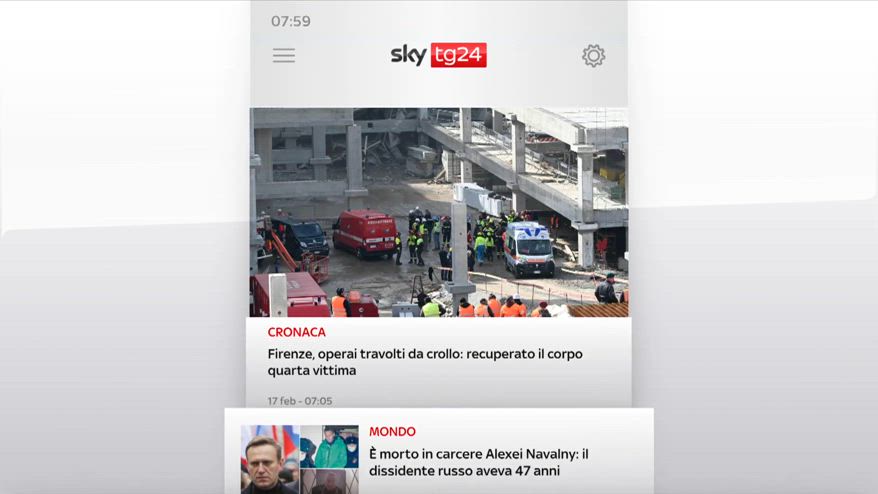I titoli di Sky TG24 del 17 febbraio, edizione delle 8:00