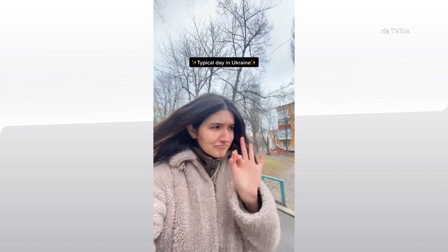 Valeria, la tiktoker che racconta la guerra sui social