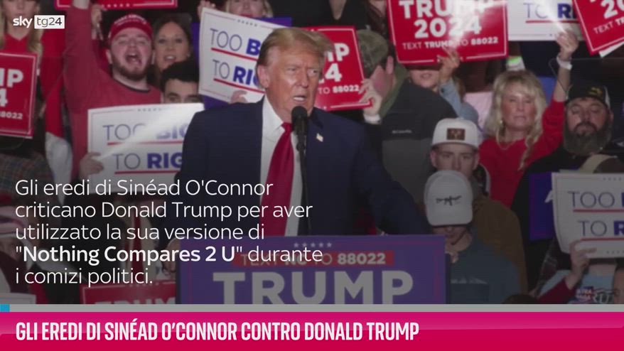 VIDEO Gli eredi di Sinéad O’Connor contro Donald Trump